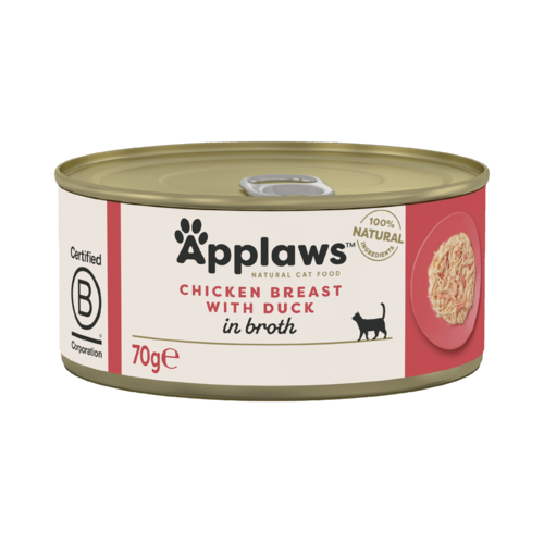 Applaws Cat Blikvoer Bouillon, kip & eend