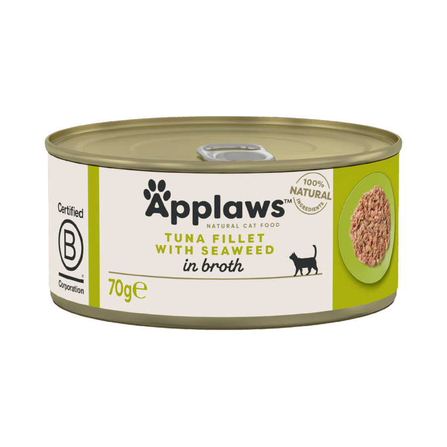 Cat Blikvoer Bouillon, tonijnfilet & zeewier