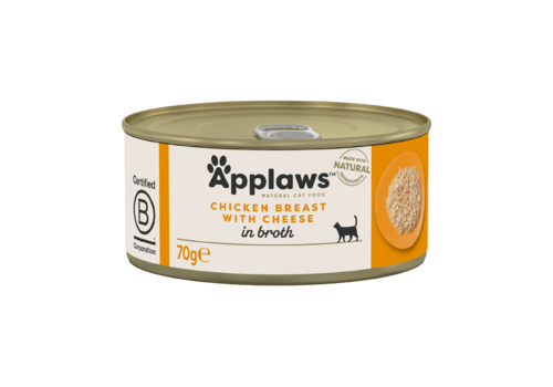 Applaws Cat Blikvoer Bouillon, kippenborst & kaas