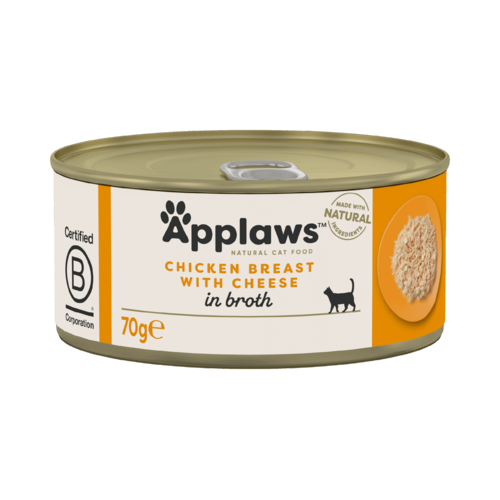 Applaws Cat Blikvoer Bouillon, kippenborst & kaas