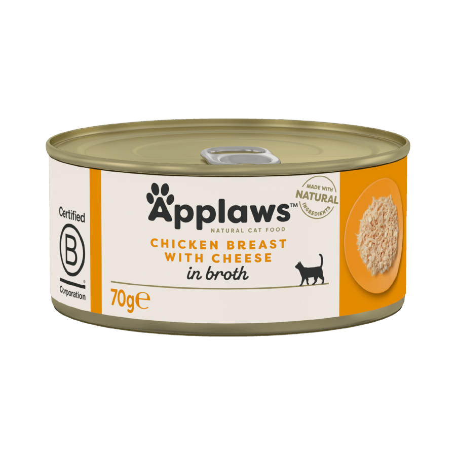 Cat Blikvoer Bouillon, kippenborst & kaas