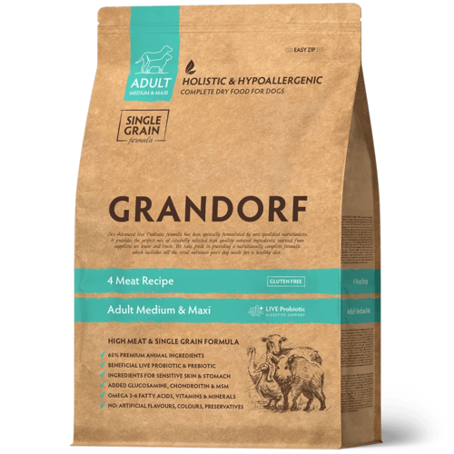 Grandorf 4 Meat Adult Medium & Maxi Grandorf 4 Meat Adult Medium & Maxi