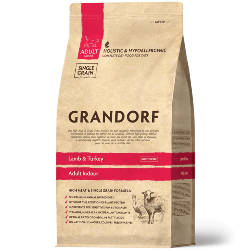 Grandorf Cat Lamb & Turkey Adult Indoor