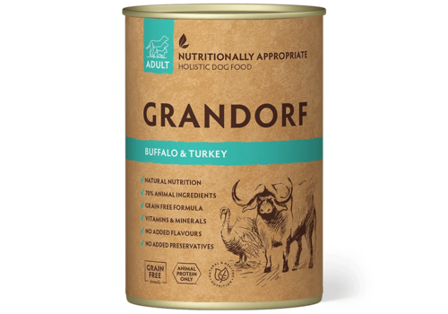 Grandorf Natvoer Buffalo & Turkey Adult 400 gram