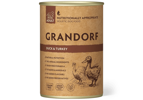 Grandorf Natvoer Duck & Turkey Adult 400 gram