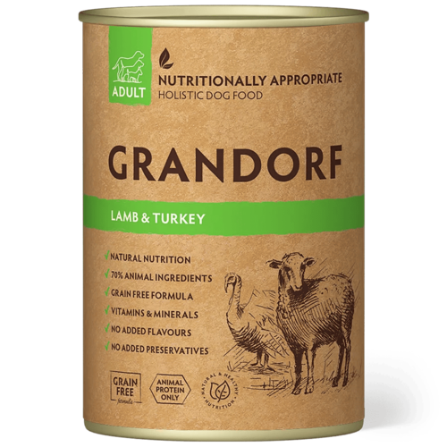 Grandorf Natvoer Lamb & Turkey Adult 400 gram