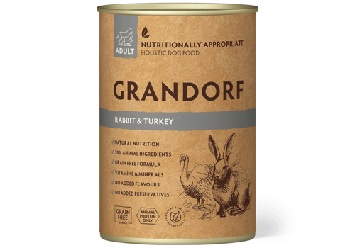 Grandorf Natvoer Rabbit & Turkey Adult 400 gram
