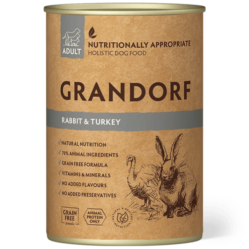 Grandorf Natvoer Rabbit & Turkey Adult 400 gram