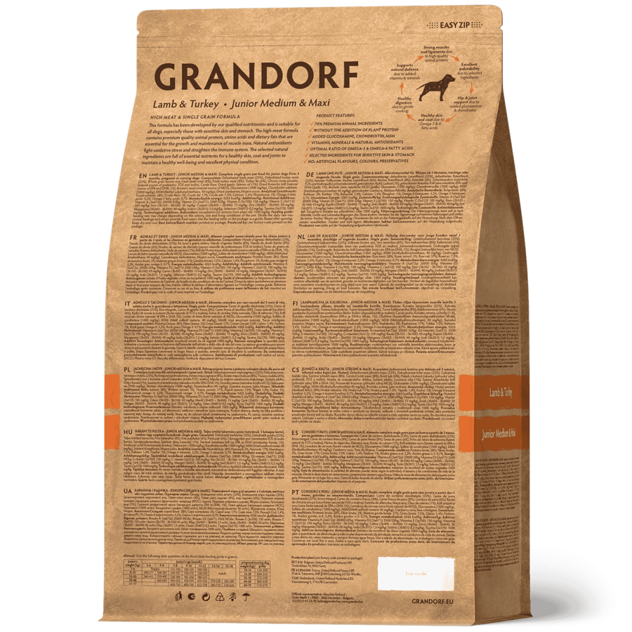 Lamb & Turkey Junior Medium & Maxi