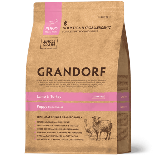 Grandorf Lamb & Turkey Puppy vanaf 3 weken Grandorf Lamb & Turkey Puppy vanaf 3 weken