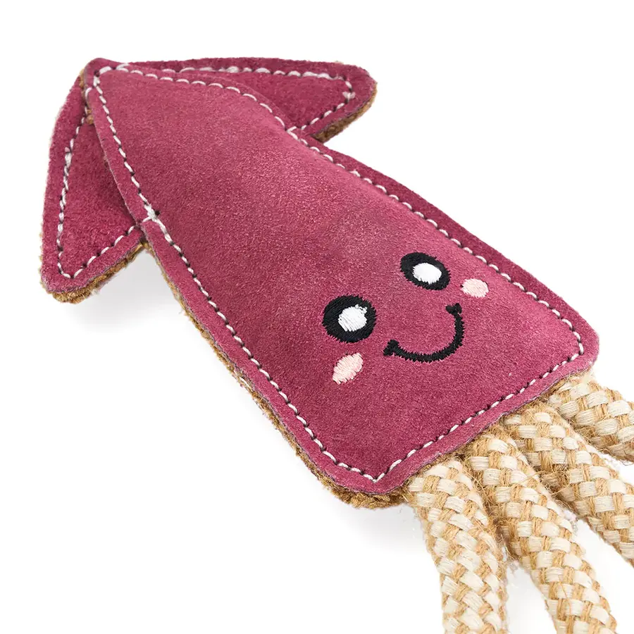 EcoZippy Suede & Rope Buddies Squid