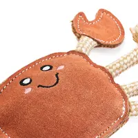 EcoZippy Suede & Rope Buddies Crab