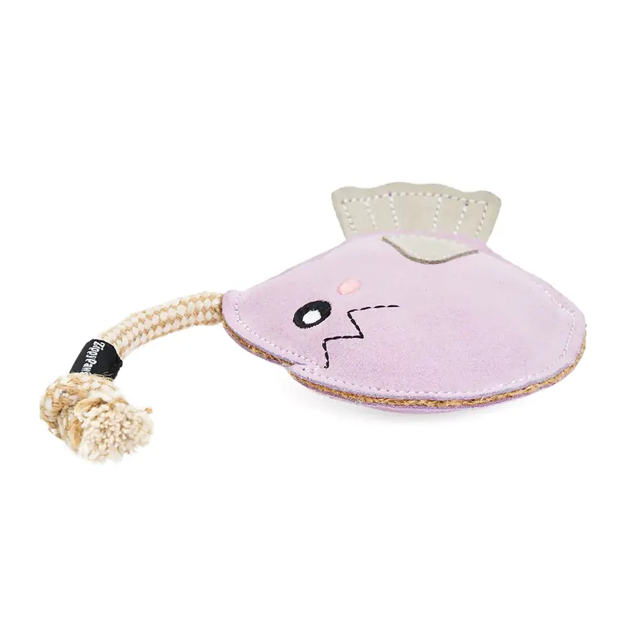 EcoZippy Suede & Rope Buddies Angler Fish