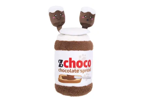 ZippyPaws Bungee Burrow Chocolate Spread Jar