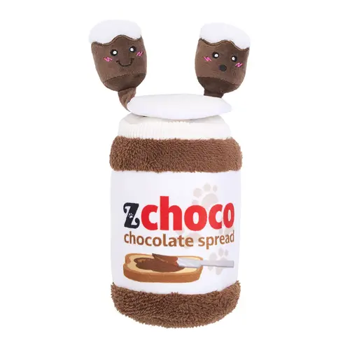 ZippyPaws Bungee Burrow Chocolate Spread Jar