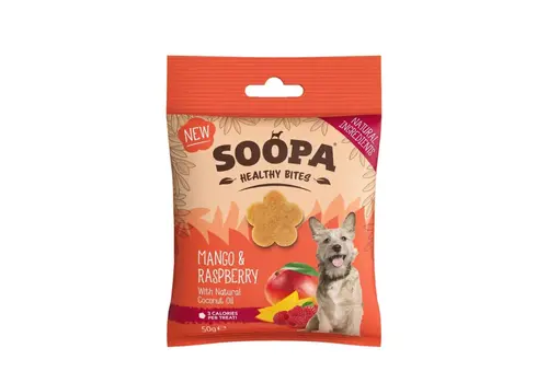 Soopa Bites Mango & Framboos 50 gram