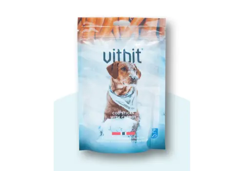 Vitbit Dog Cod Sticks with Carrot 100 gram Vitbit Dog Cod Sticks with Carrot 100 gram