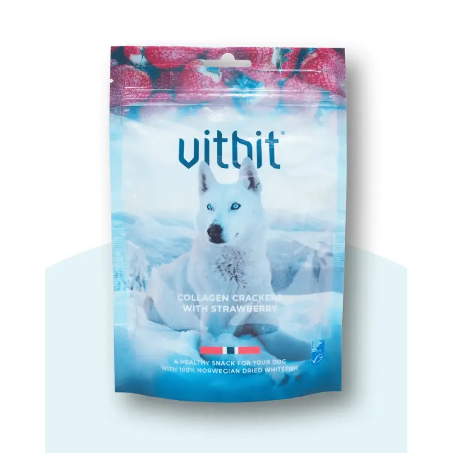Dog Collagen Crackers with Strawberry 70 gram