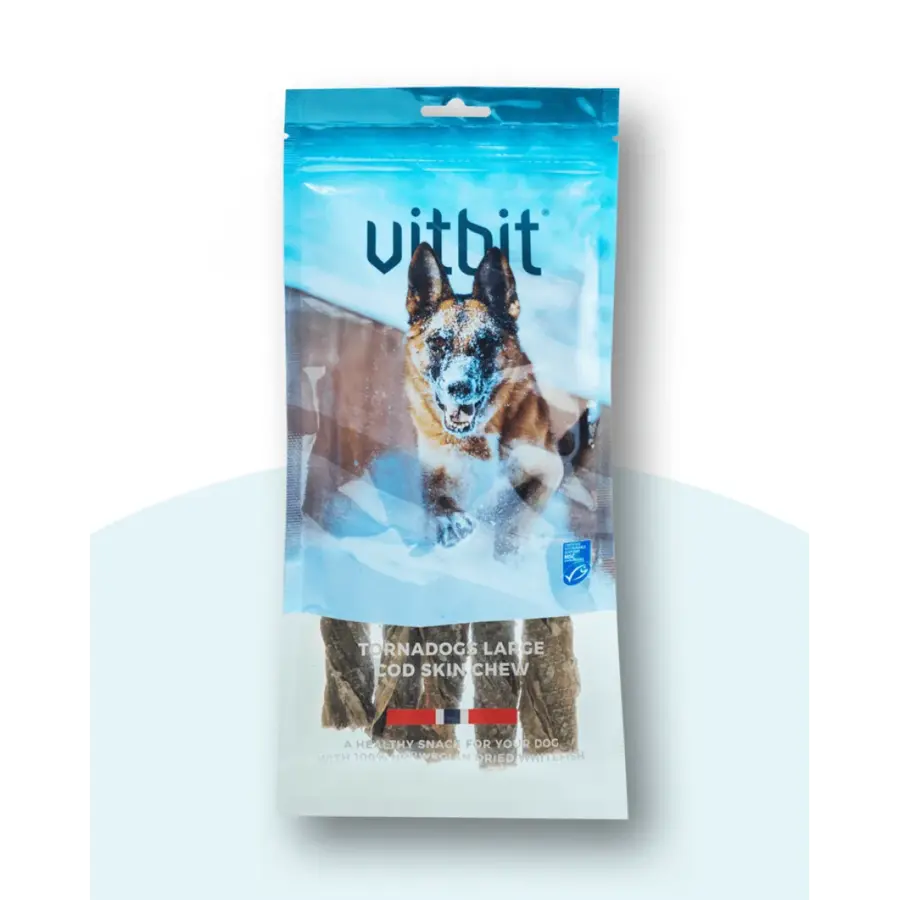 Tornadogs Large Cod Skin Chew 5 stuks