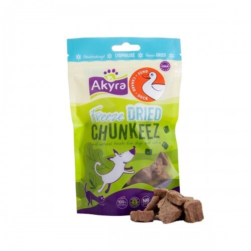 Akyra Freeze Dried Chunkeez Eend 60 gram