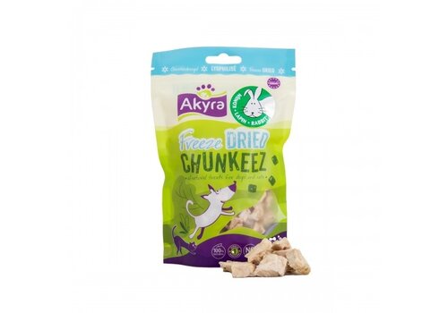 Akyra Freeze Dried Chunkeez Konijn 60 gram