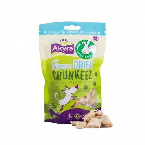 Akyra Freeze Dried Chunkeez Konijn 60 gram
