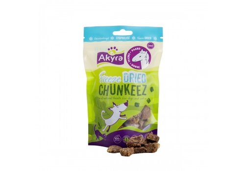 Akyra Freeze Dried Chunkeez Paard 60 gram