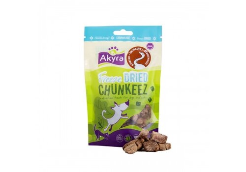 Akyra Freeze Dried Chunkeez Struisvogel 60 gram