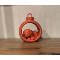 Christmas Slumber Dog in Ornament Assorti