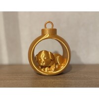 Christmas Slumber Dog in Ornament Assorti