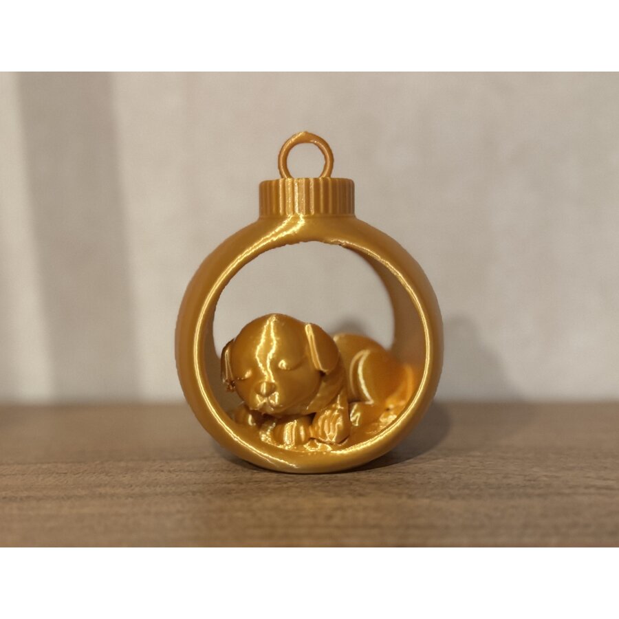 Christmas Slumber Dog in Ornament Assorti