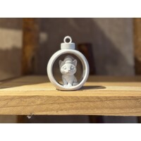 Christmas Winter Cat in Ornament