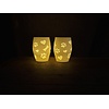 Christmas Tea Light Lamp Paws, Hearts & Bones Neg.