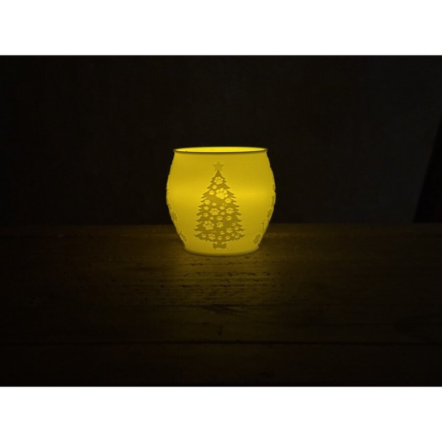 Christmas Tea Light Lamp Trees Pos.