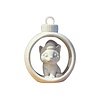 Christmas Winter Cat  in Ornament