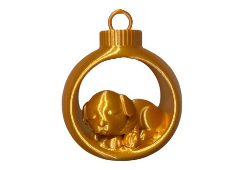 Christmas Slumber Dog in Ornament Assorti
