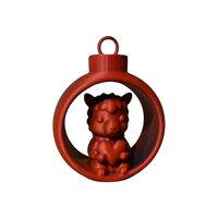 Christmas Heart Alpaca in Ornament Assorti
