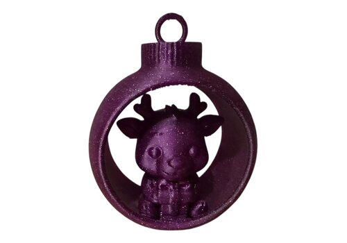 Christmas Present Reindeer in Ornament Assorti