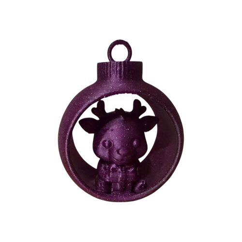 Christmas Present Reindeer in Ornament Assorti