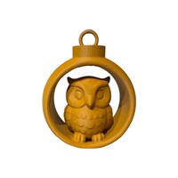 Christmas Winter Owl in Ornament Assorti