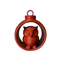 Christmas Winter Owl in Ornament Assorti