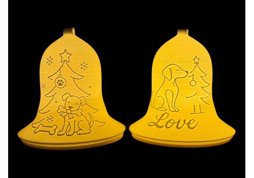Christmas Tealight Lamp Bell Dog Pos.