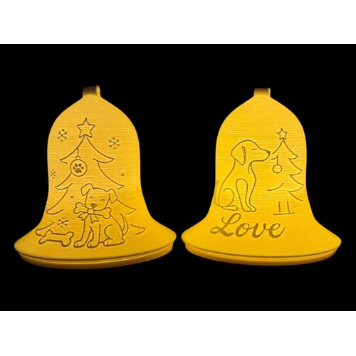 Christmas Tealight Lamp Bell Dog Pos.
