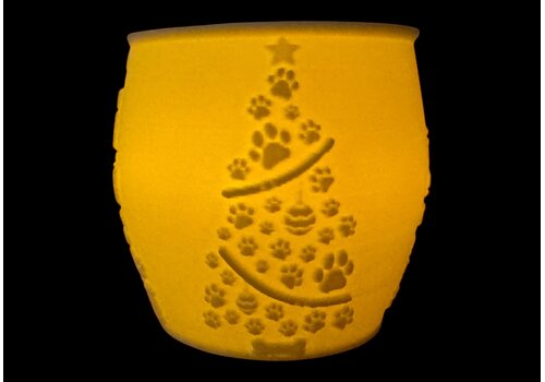 Christmas Tea Light Lamp Trees Pos.