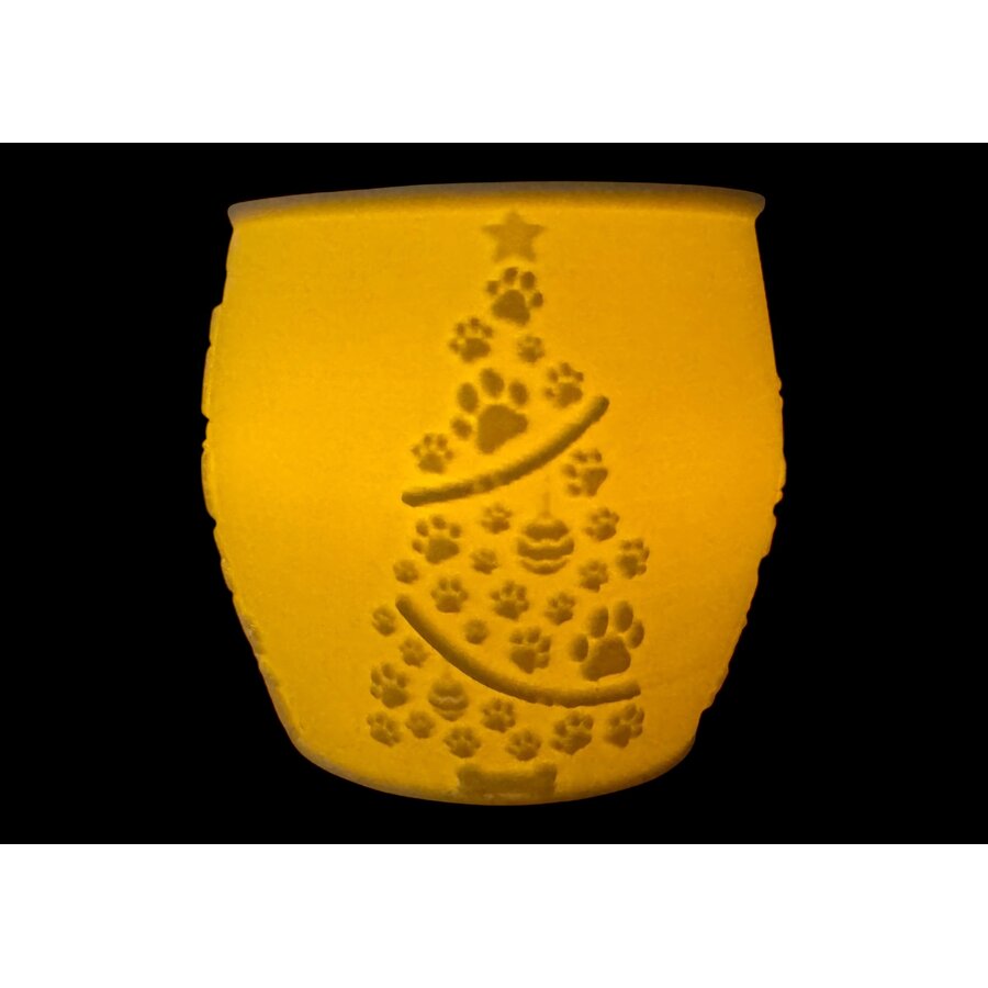 Christmas Tea Light Lamp Trees Pos.