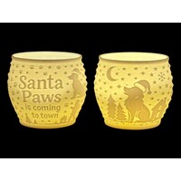 Christmas Tea Light Lamp Santa Dog Pos.