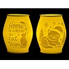 Christmas Tea Light Lamp Home Cat Pos.