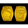 Christmas Tea Light Lamp Home Cat Neg.