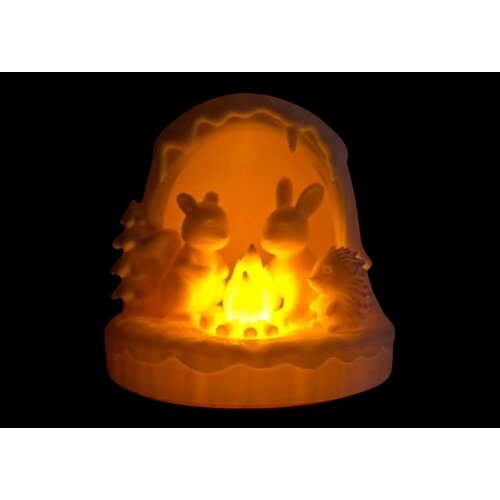 Christmas Winter Forest Diorama Tealight