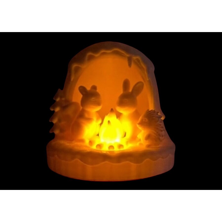 Christmas Winter Forest Diorama Tealight